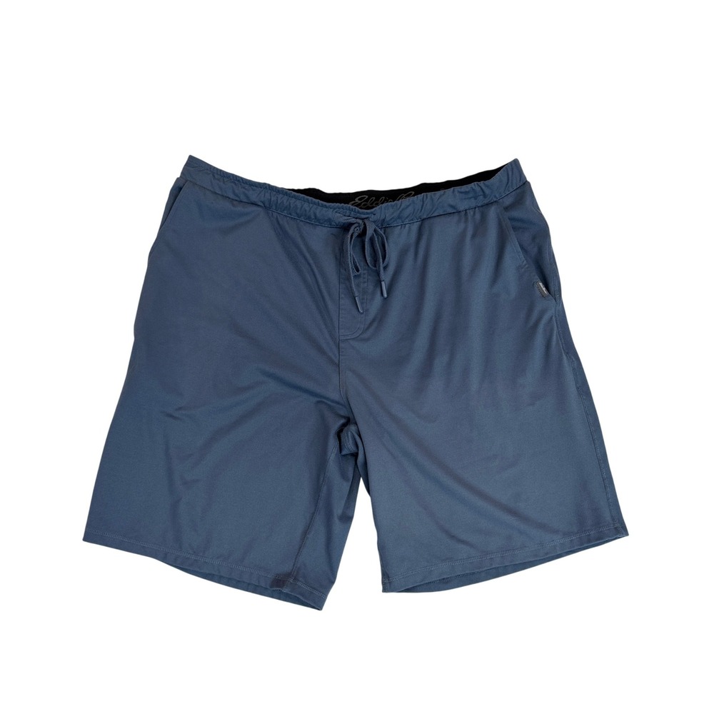 Eddie Bauer Lounge Shorts Men XL Blue Elastic Drawstring Knit Pajama RN157622